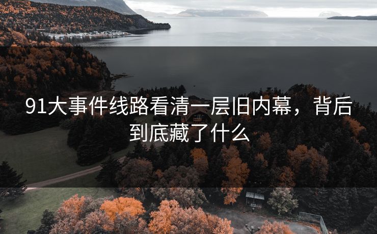 91大事件线路看清一层旧内幕,背后到底藏了什么 91大事件线路看清一层旧内幕,背后到底藏了什么